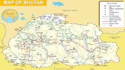 Bhutan Map 