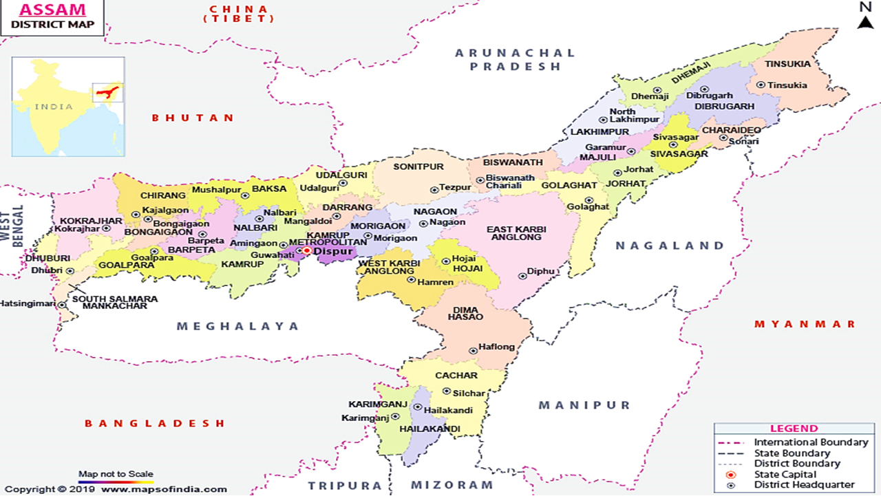 Assam Map