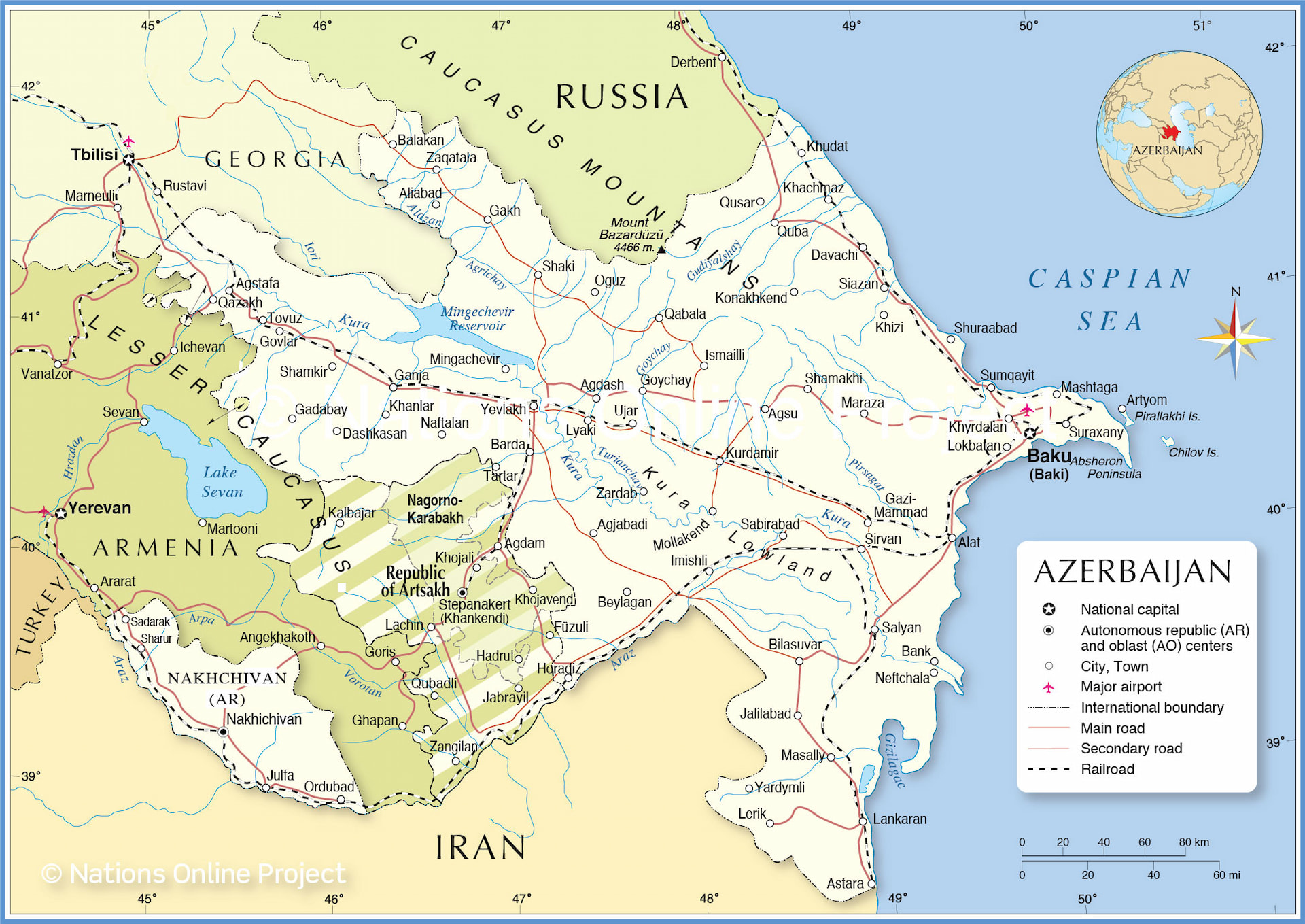 Azerbaijan Map