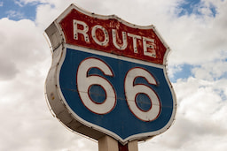 Route 66 End of the Trail Sign