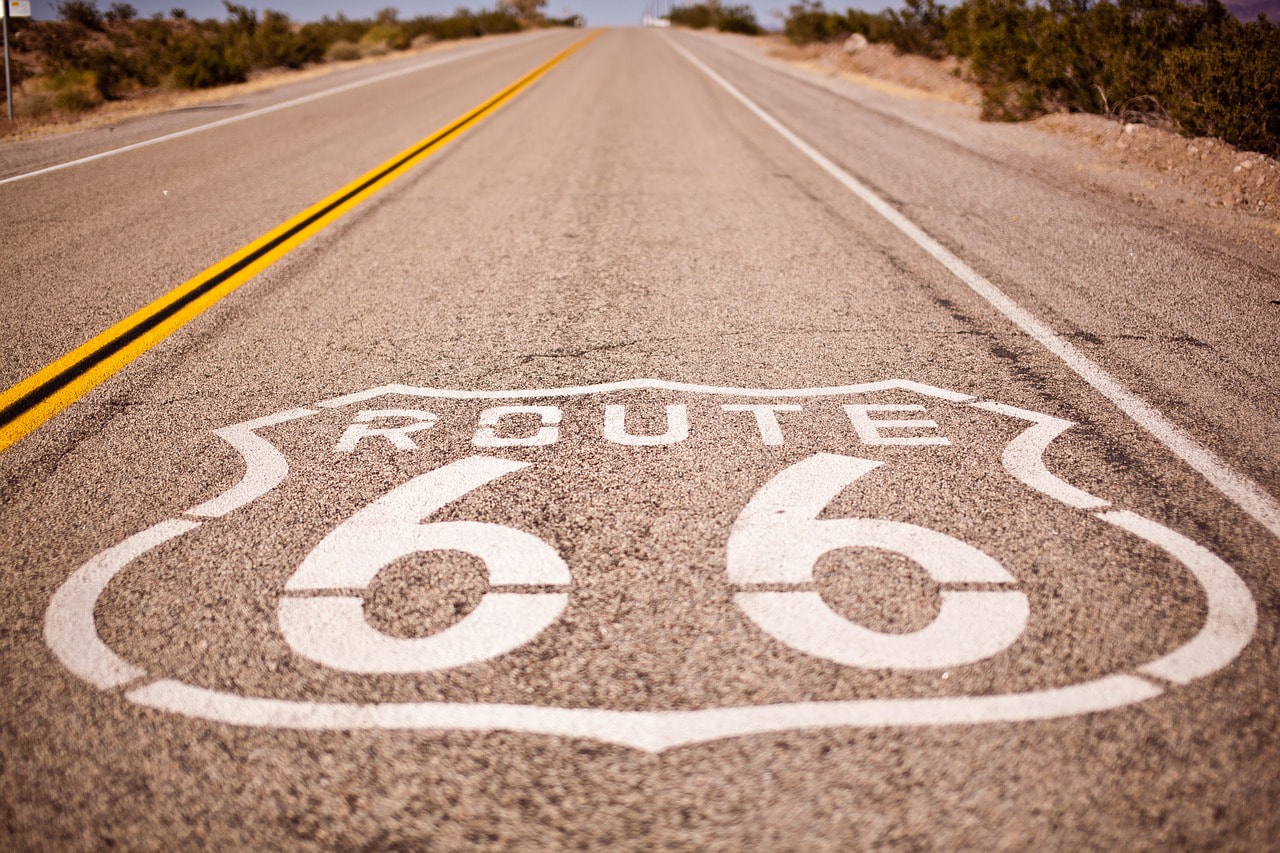 Route 66 End of the Trail Sign