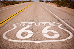 Route 66 End of the Trail Sign