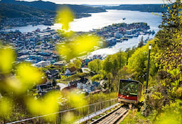  Funicular ride at floyen Mountain