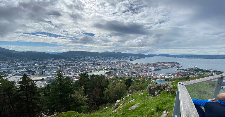  Funicular ride at floyen Mountain