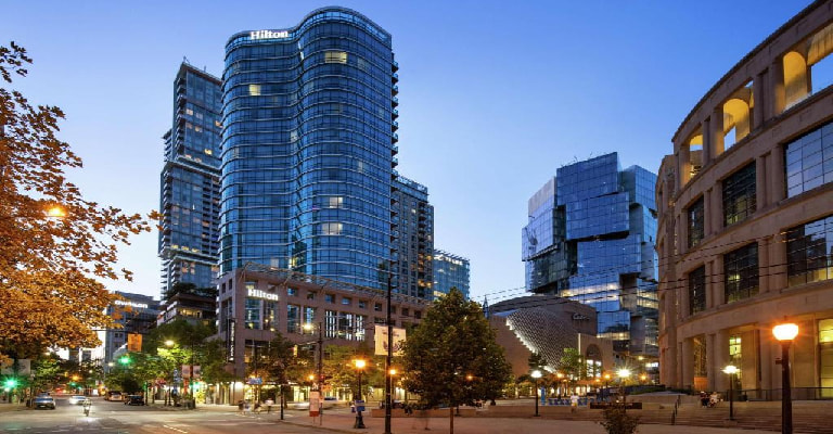 Hilton Vancouver Downtown Exterior View