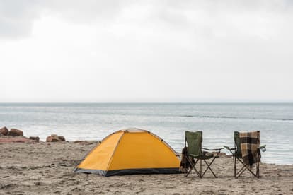 Go beach camping in La Paz